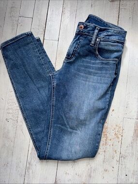 Silver Jeans Co. Distressed Blue Boyfriend Jeans